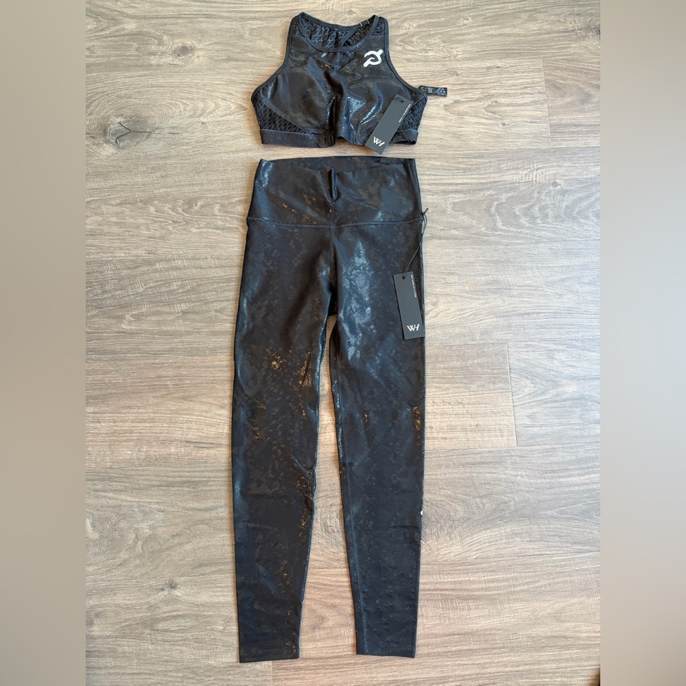 Wear it to Heart WITH Peloton Black Two-Piece Activewear Set